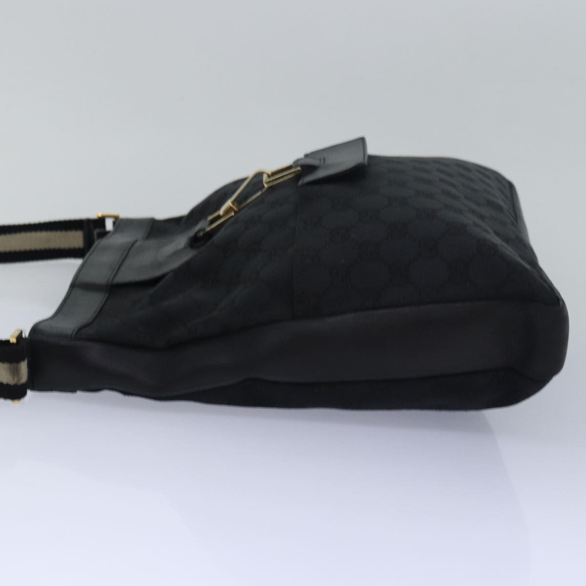 Gucci Vintage Jackie Shoulder Bag Canvas And Leather Multicolour Canvas Shoulder Bag Bag (Pre-Owned)