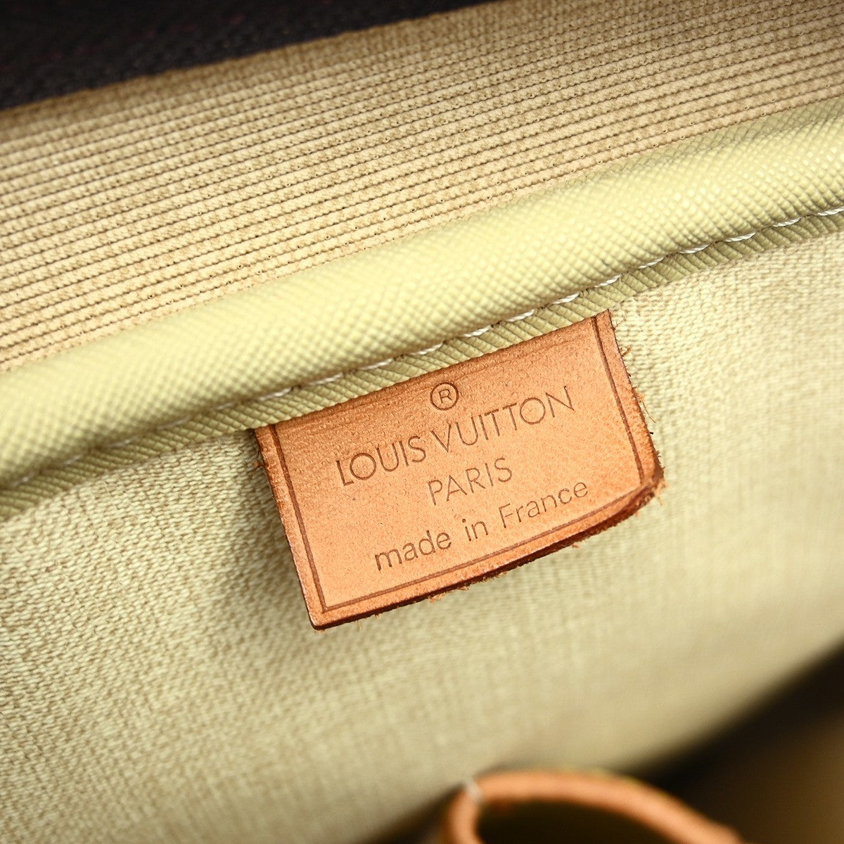 Louis Vuitton Deauville Handbag Monogram Canvas Brown Canvas Handbag (Pre-Owned)