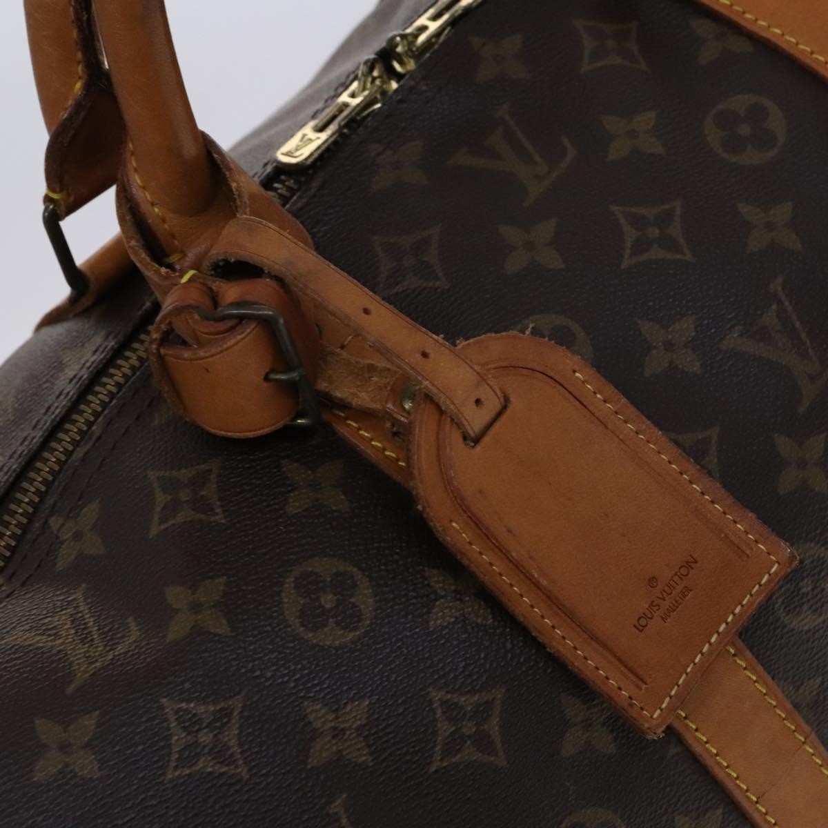 Louis Vuitton Keepall Bag Monogram Canvas Brown Canvas Travel Bag Bag (Pre-Owned)