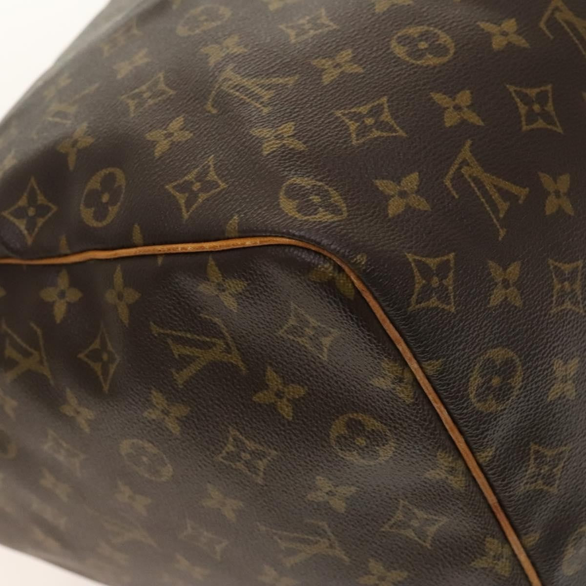 Louis Vuitton Keepall Bag Monogram Canvas Brown Canvas Travel Bag Bag (Pre-Owned)