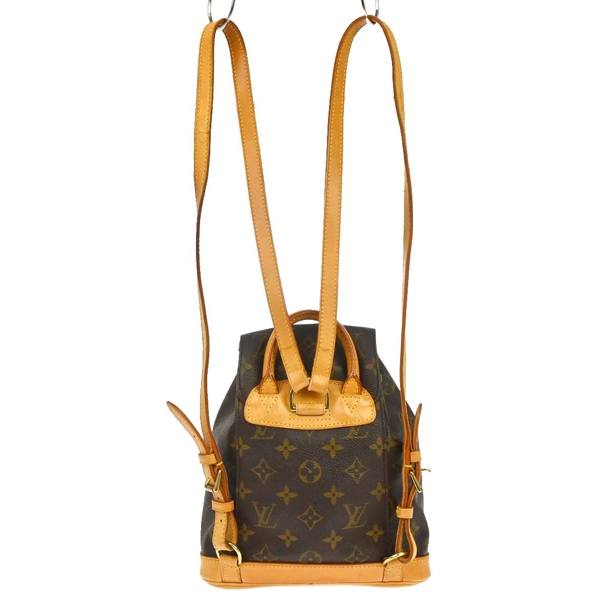 Louis Vuitton Vintage Montsouris Backpack Monogram Canvas Brown Canvas Backpack Bag (Pre-Owned)