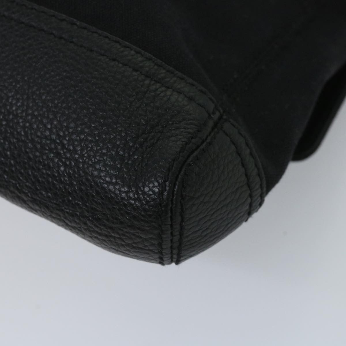 Balenciaga Vintage Pouch Leather Black Canvas Clutche & Pouche Bag (Pre-Owned)