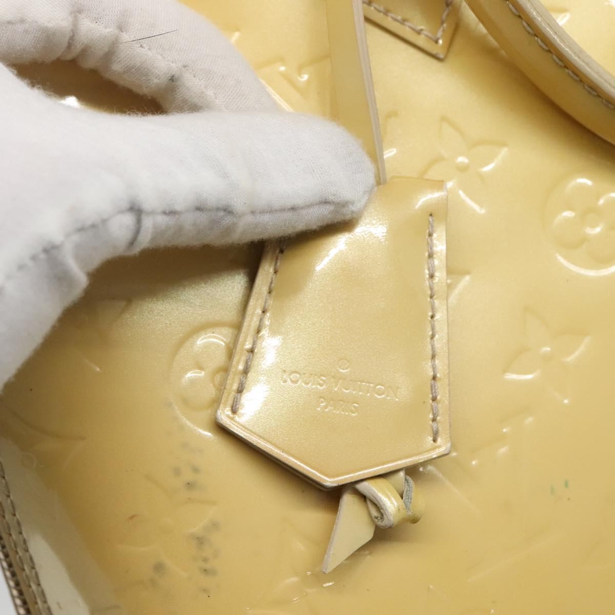 Louis Vuitton Alma Handbag Patent Leather Yellow Patent_Leather Handbag (Pre-Owned)