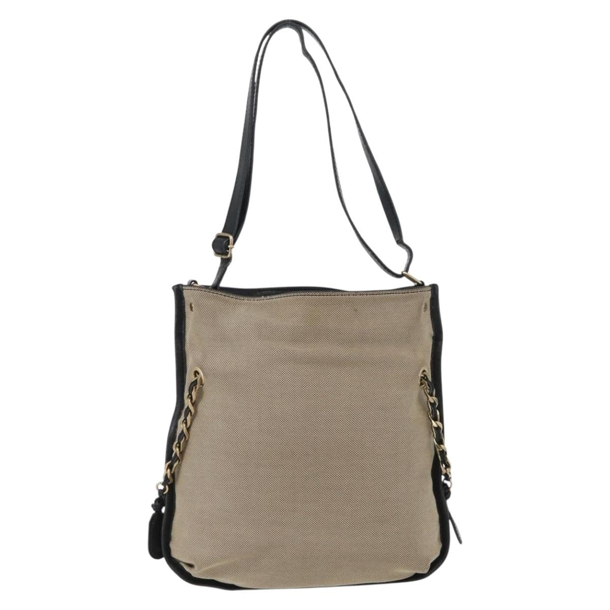 Chloe Vintage Shoulder Bag Canvas Beige Canvas Shoulder Bag Bag (Pre-Owned)