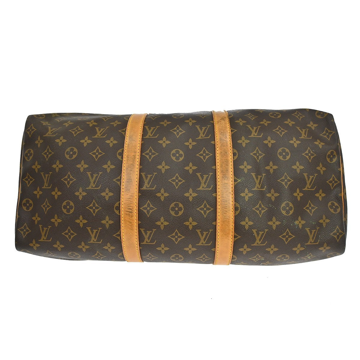 Louis Vuitton Keepall Bag Monogram Canvas Brown Canvas Travel Bag Bag (Pre-Owned)