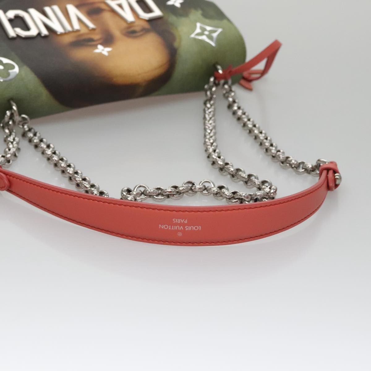 Louis Vuitton Chain Shoulder Bag Limited Edition Jeff Koons Da Vinci Print Canvas Multicolour Canvas Shoulder Bag Bag (Pre-Owned)