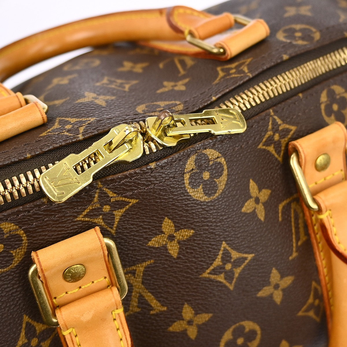 Louis Vuitton Keepall Bag Monogram Canvas Brown Canvas Travel Bag Bag (Pre-Owned)