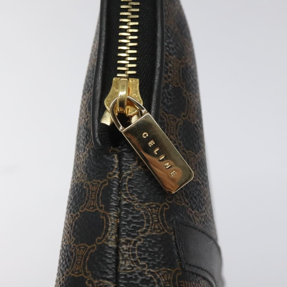 Celine Macadam Pochette Canvas And Leather Black Canvas Clutche & Pouche Bag (Pre-Owned)