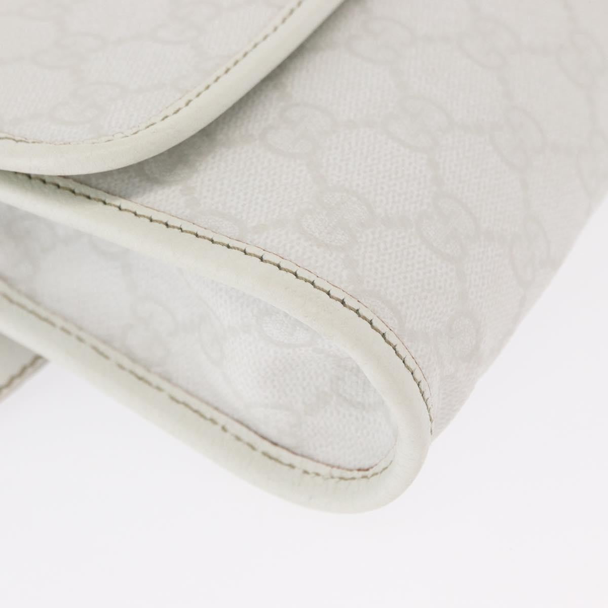 Gucci Sherry Line Waist Bag Gg Canvas White Canvas Shoulder Bag Bag (Pre-Owned)