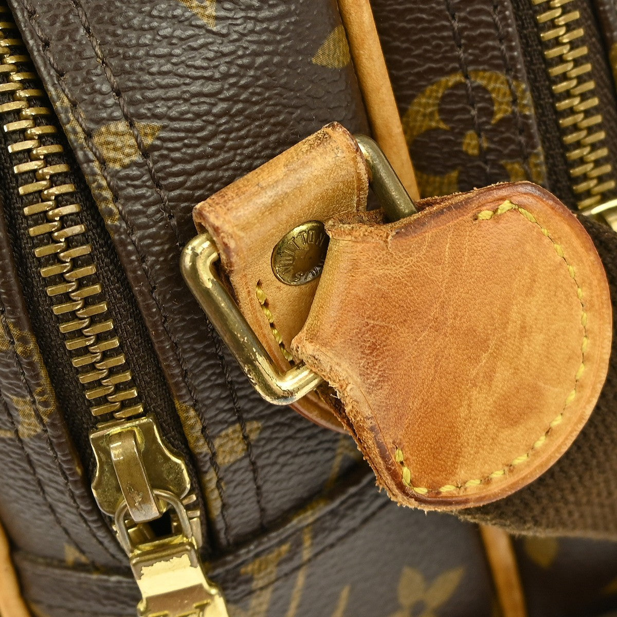 Louis Vuitton Reporter Bag Monogram Canvas Brown Canvas Shoulder Bag Bag (Pre-Owned)