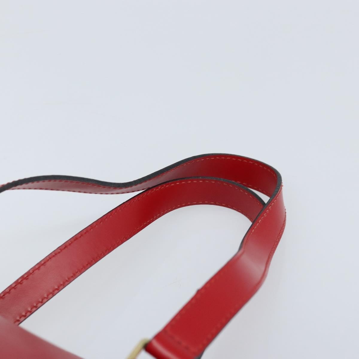Louis Vuitton Soufflot Handbag Epi Leather Red Leather Handbag (Pre-Owned)
