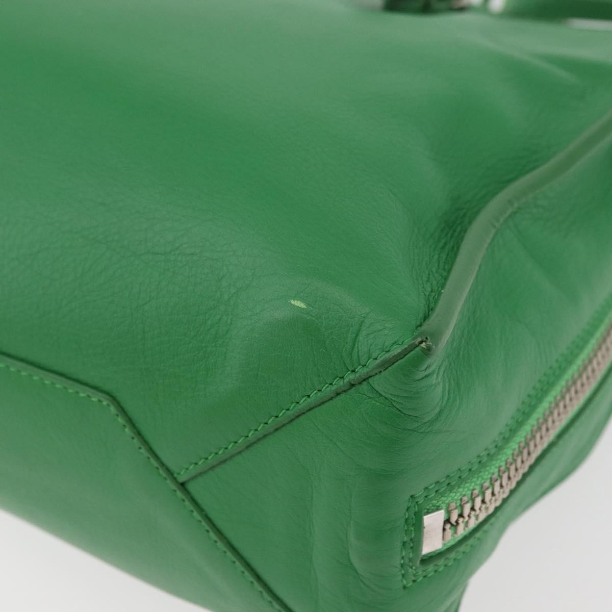 Balenciaga Papier Flap Tote Leather Green Leather Tote Bag Bag (Pre-Owned)