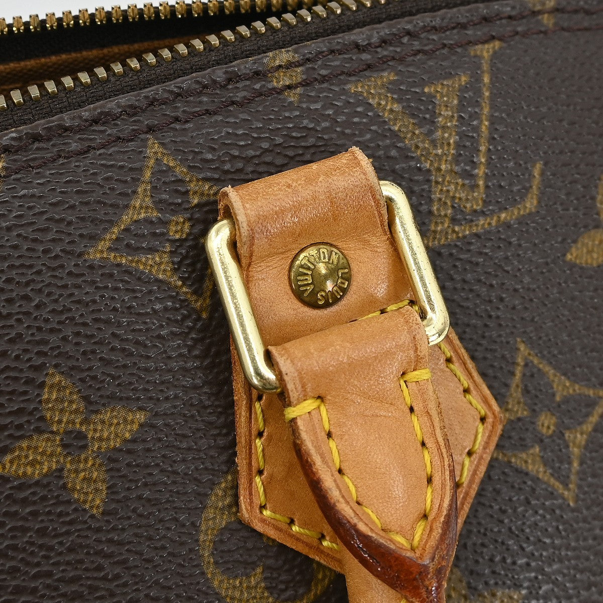 Louis Vuitton Alma Handbag Monogram Canvas Brown Canvas Handbag (Pre-Owned)