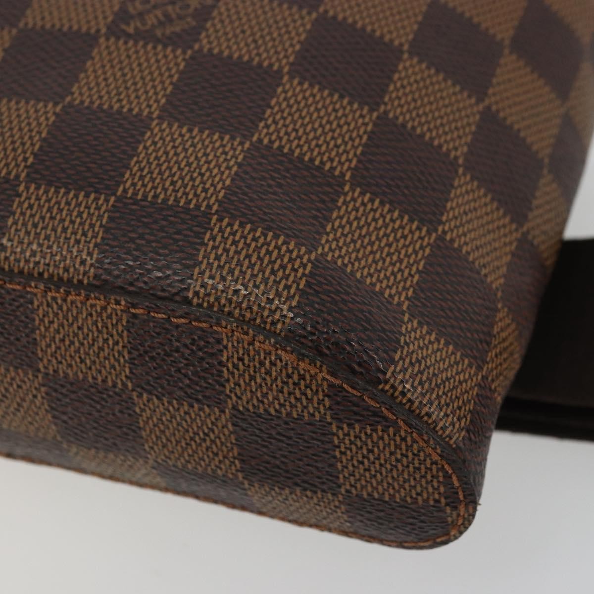 Louis Vuitton Geronimos Waist Bag Damier Brown Canvas Shoulder Bag Bag (Pre-Owned)