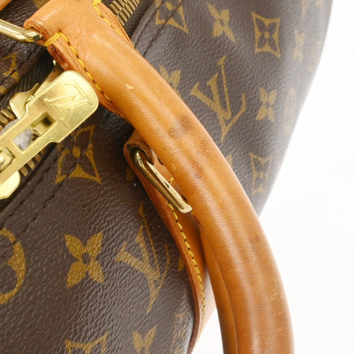 Louis Vuitton Keepall Bag Monogram Canvas Brown Canvas Travel Bag Bag (Pre-Owned)