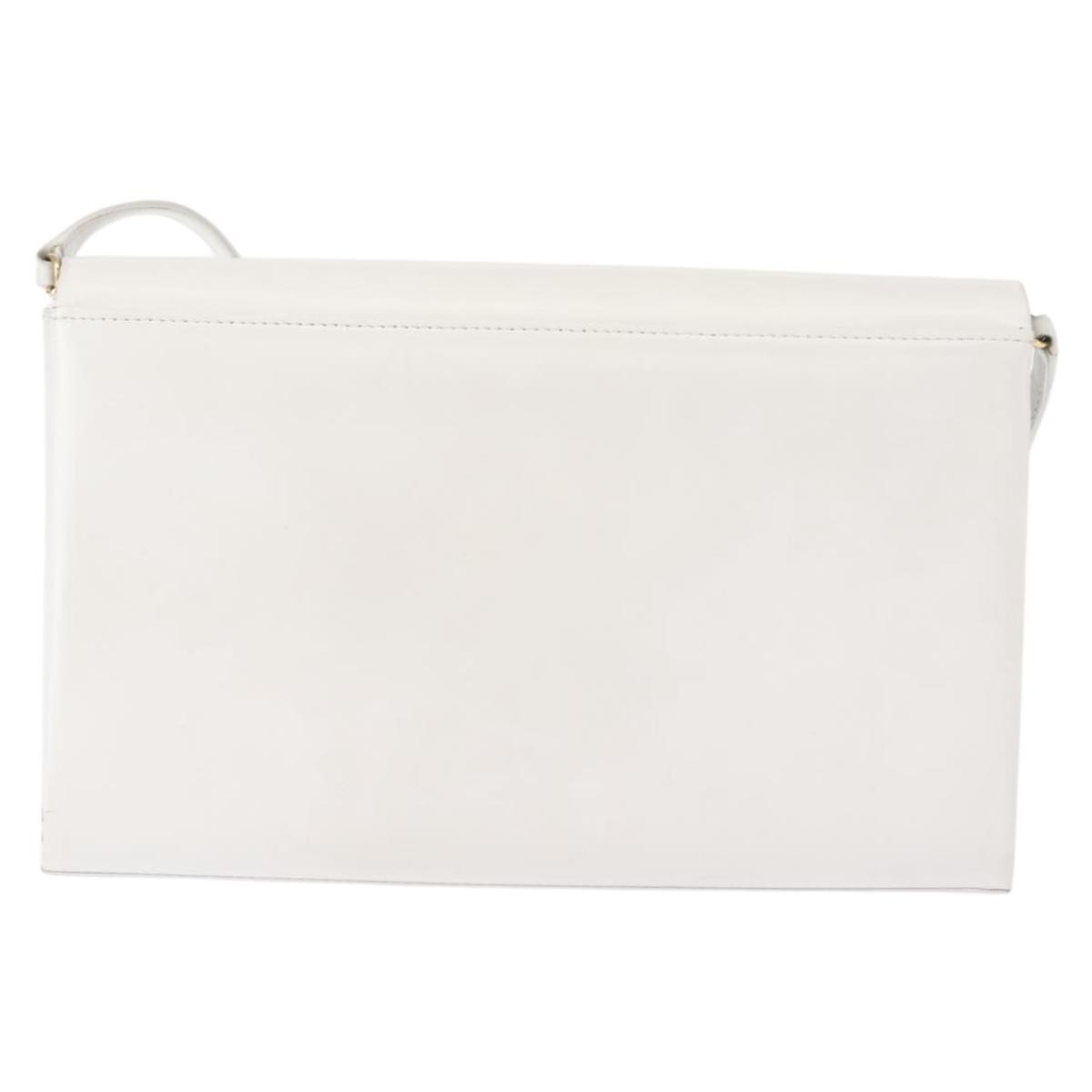 Givenchy Shoulder Bag Leather White Leather Shoulder Bag Bag (Pre-Owned)