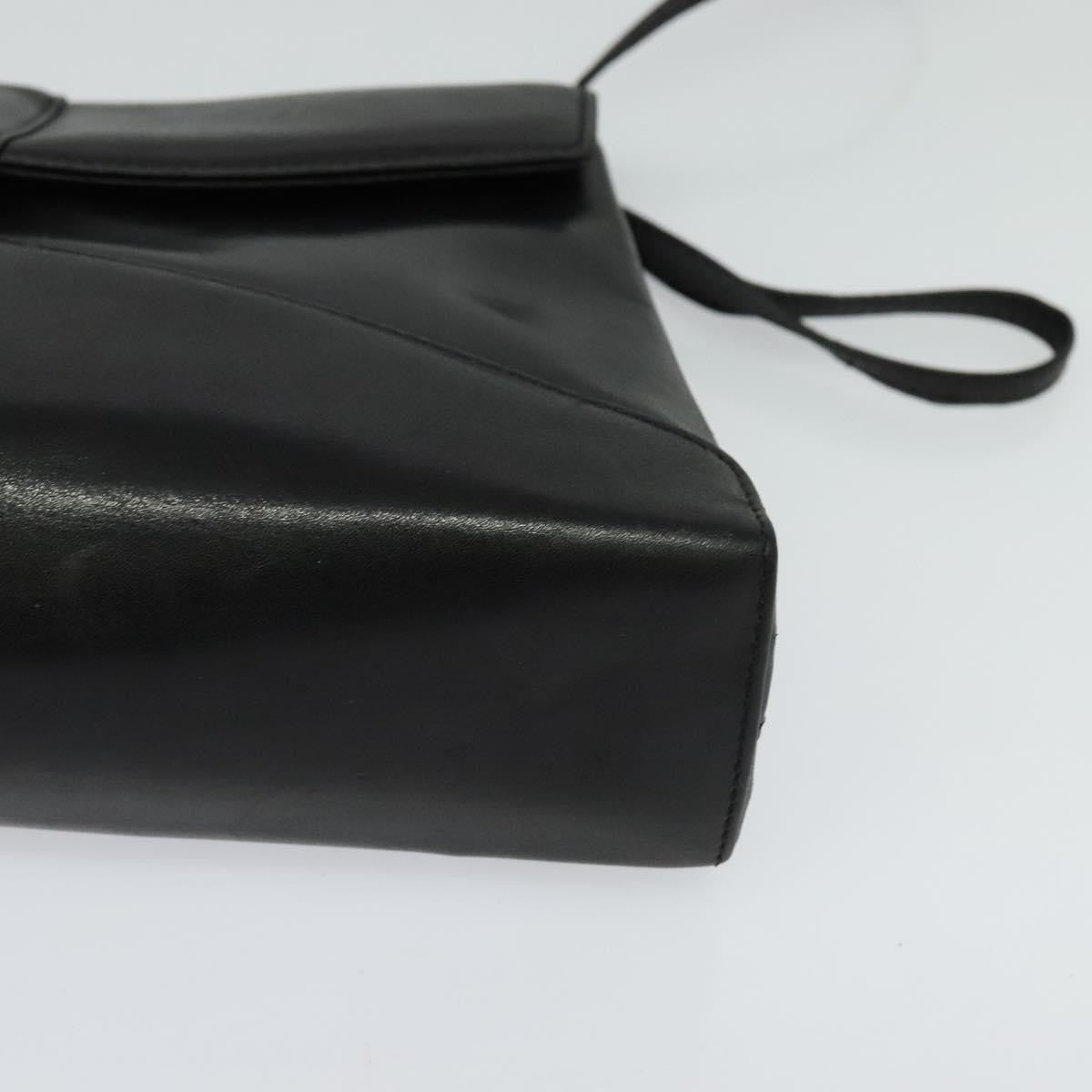 Givenchy Shoulder Bag Leather Black Leather Shoulder Bag Bag (Pre-Owned)