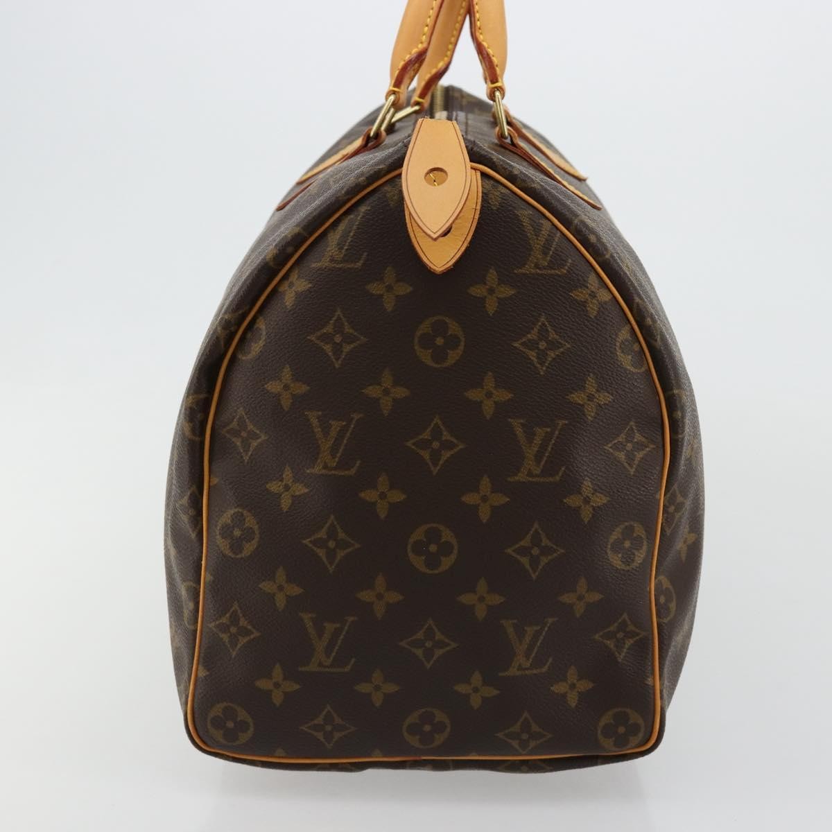 Louis Vuitton Speedy Handbag Monogram Canvas Brown Canvas Handbag (Pre-Owned)