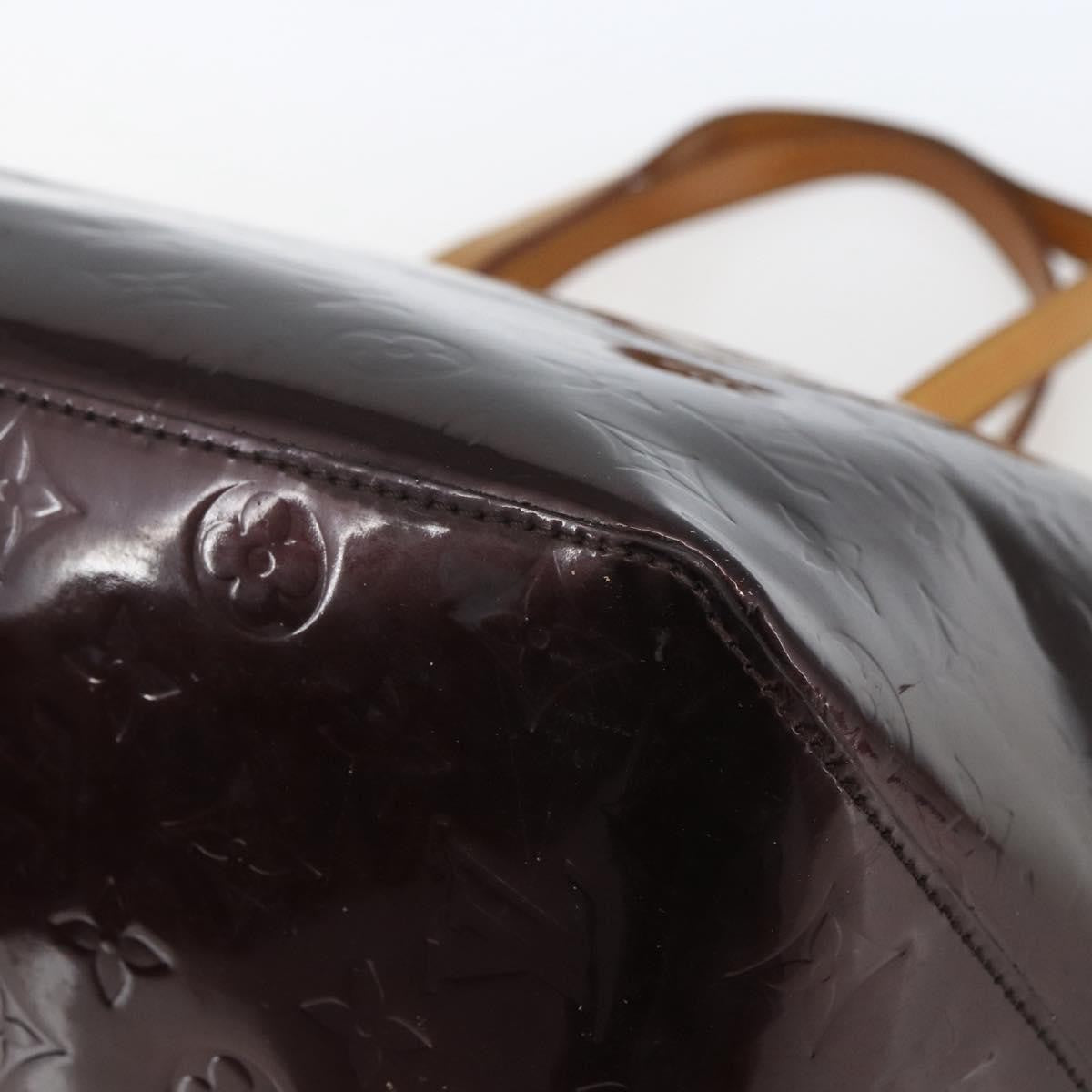 Louis Vuitton Bellevue Handbag Monogram Vernis Brown Patent_Leather Tote Bag Bag (Pre-Owned)