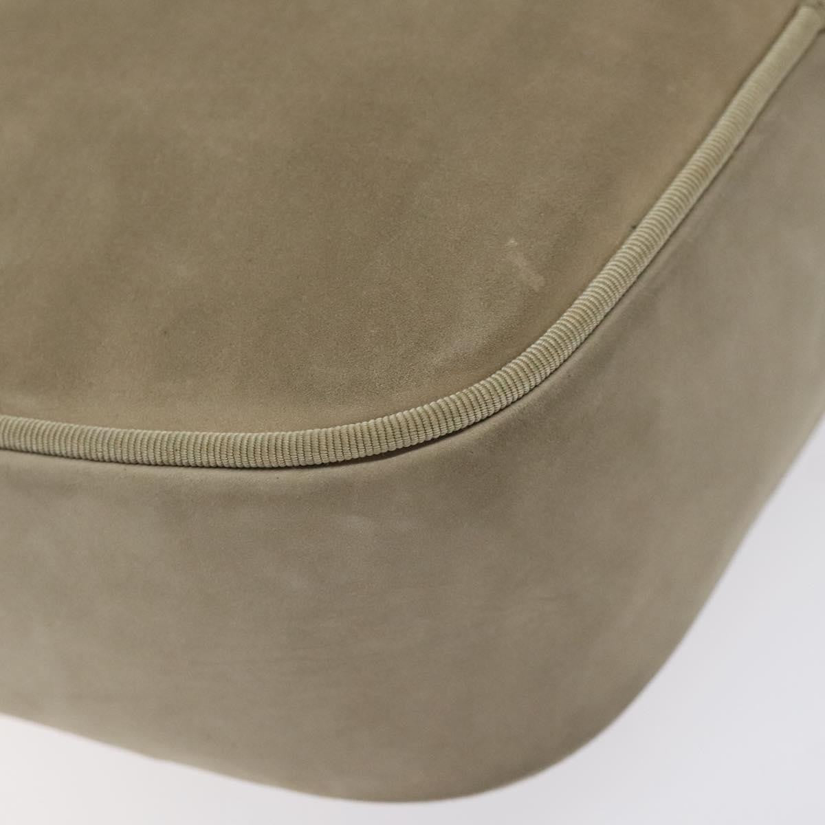 Salvatore Ferragamo Vara Bow Camera Shoulder Bag Suede Beige Suede Shoulder Bag Bag (Pre-Owned)