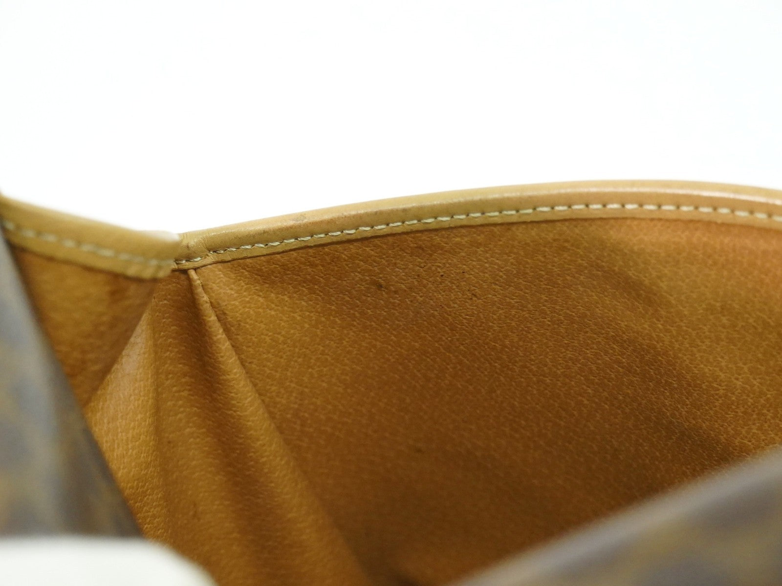 Celine Vintage Macadam Shoulder Bag Canvas And Leather Brown Canvas Shoulder Bag Bag (Pre-Owned)