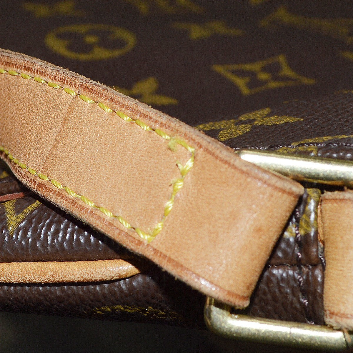 Louis Vuitton Musette Tango Handbag Monogram Canvas Brown Canvas Shoulder Bag Bag (Pre-Owned)
