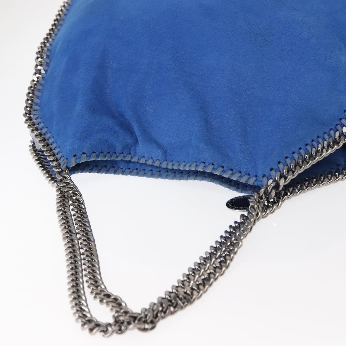 Stella Mccartney Falabella Tote Shaggy Deer Blue Polyester Tote Bag Bag (Pre-Owned)