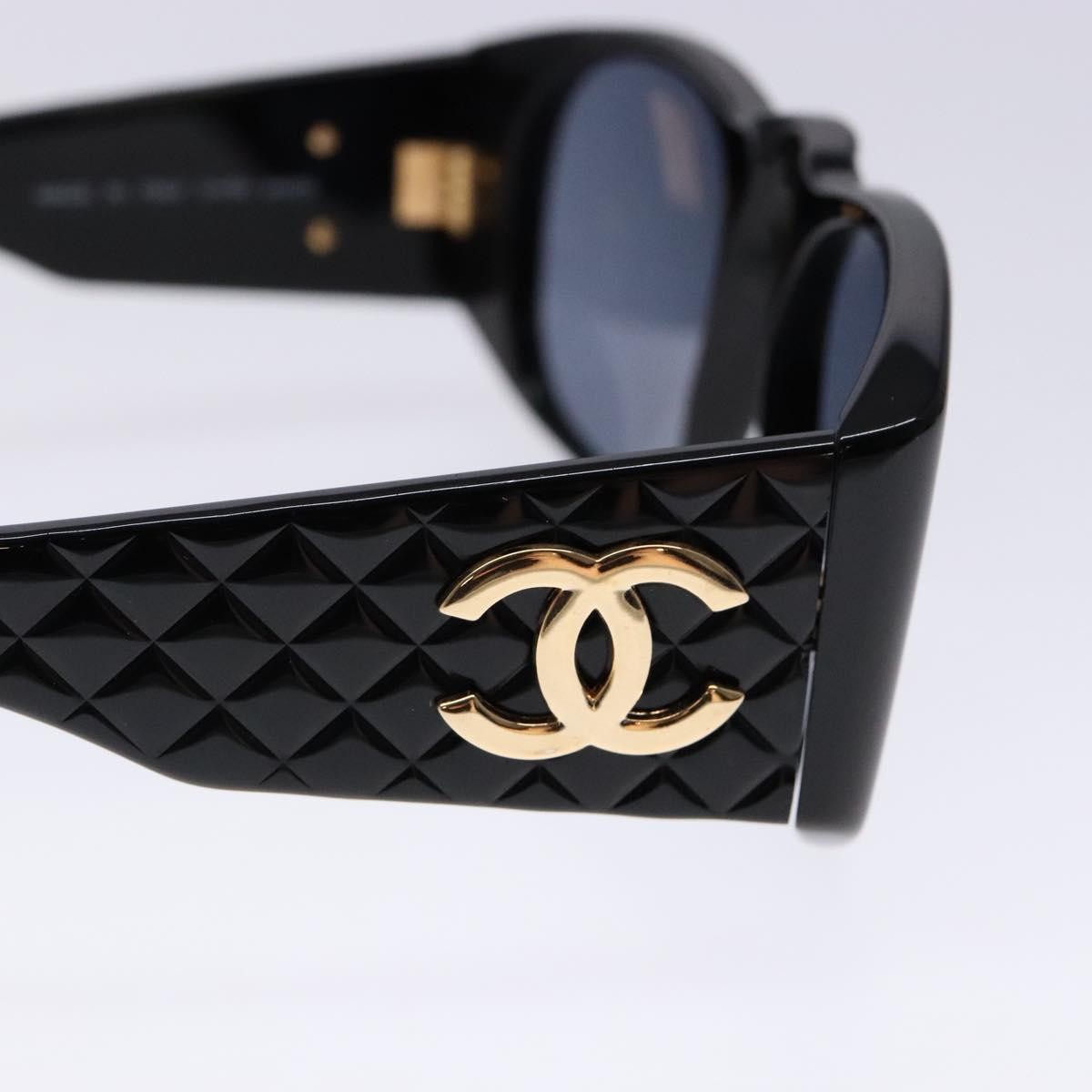 Chanel Logo Cc Sunglasses Plastic Black Plastic Sunglasse Accessory (Pre-Owned)