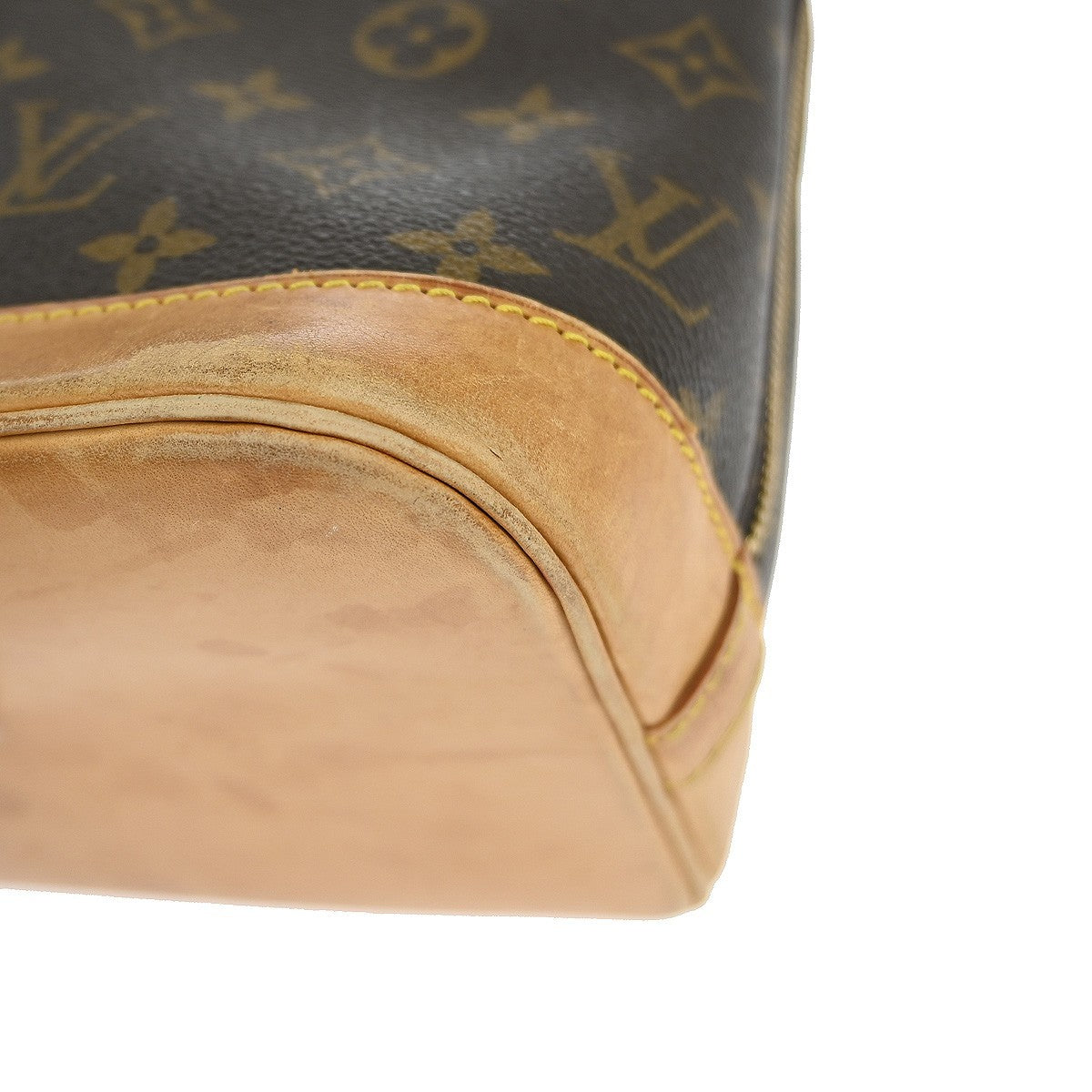 Louis Vuitton Alma Handbag Monogram Canvas Brown Canvas Handbag (Pre-Owned)