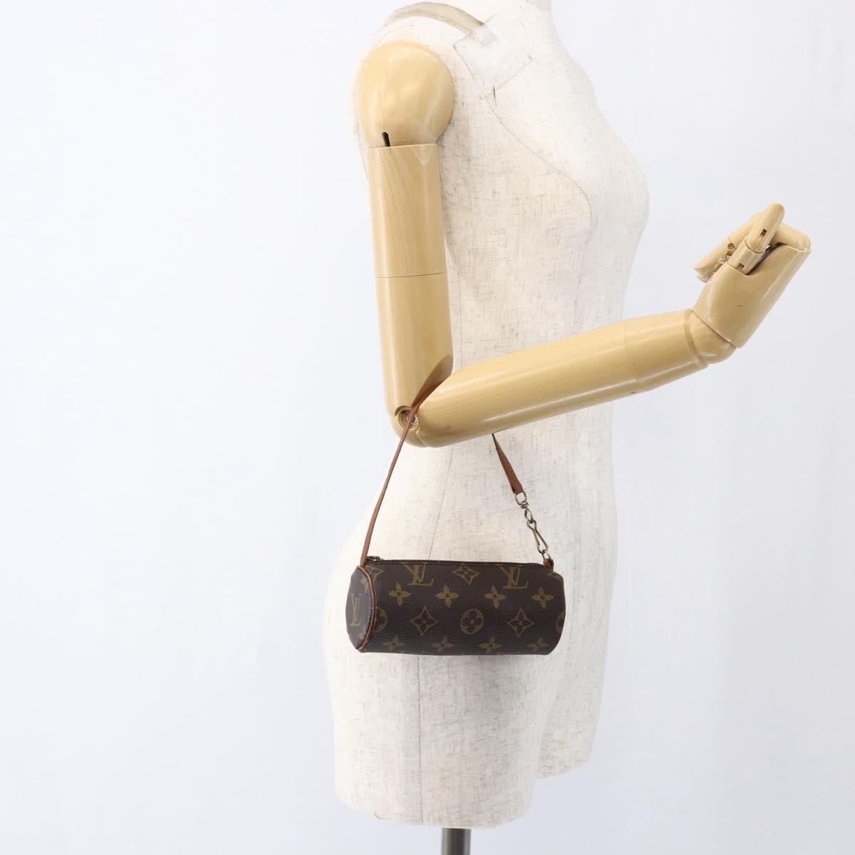 Louis Vuitton Papillon Pochette Monogram Canvas Brown Canvas Clutche & Pouche Bag (Pre-Owned)