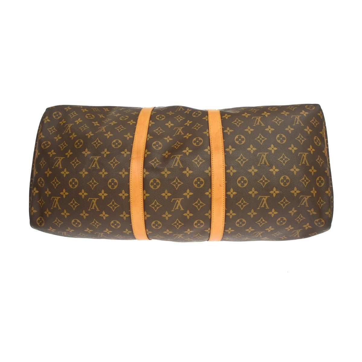 Louis Vuitton Keepall Bag Monogram Canvas Brown Canvas Travel Bag Bag (Pre-Owned)