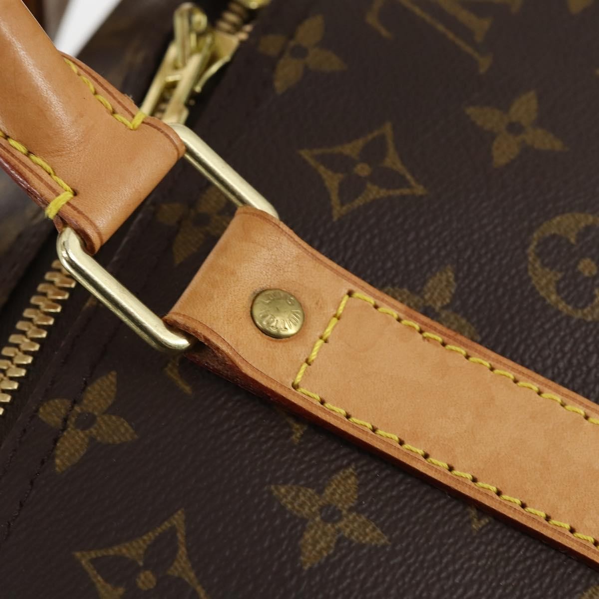 Louis Vuitton Keepall Bag Monogram Canvas Brown Canvas Travel Bag Bag (Pre-Owned)