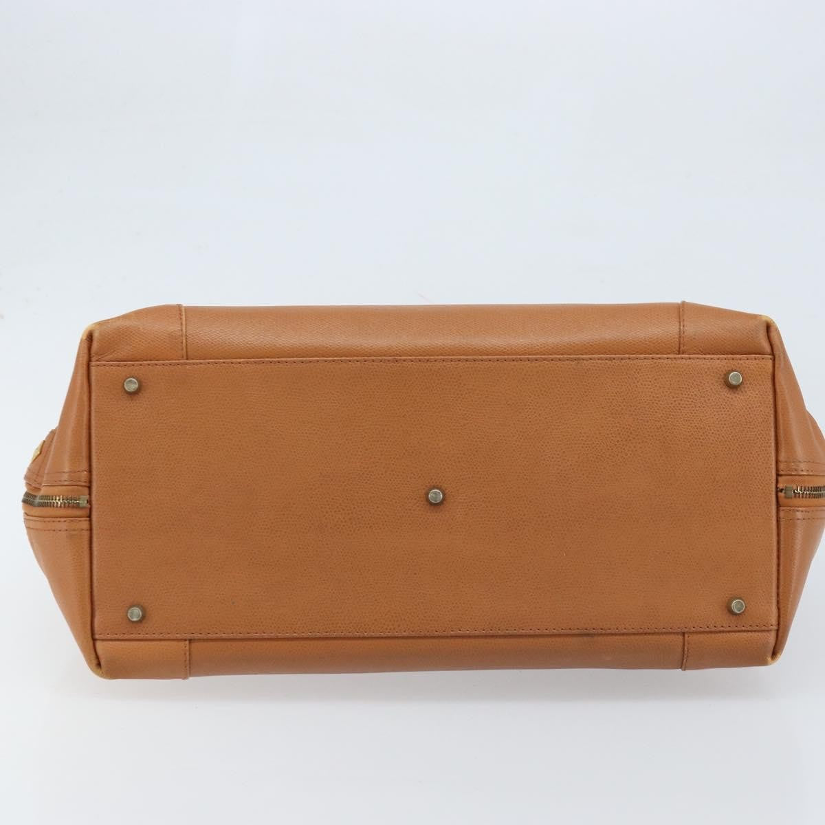 MCM Vintage Handbag Leather Brown Leather Handbag (Pre-Owned)