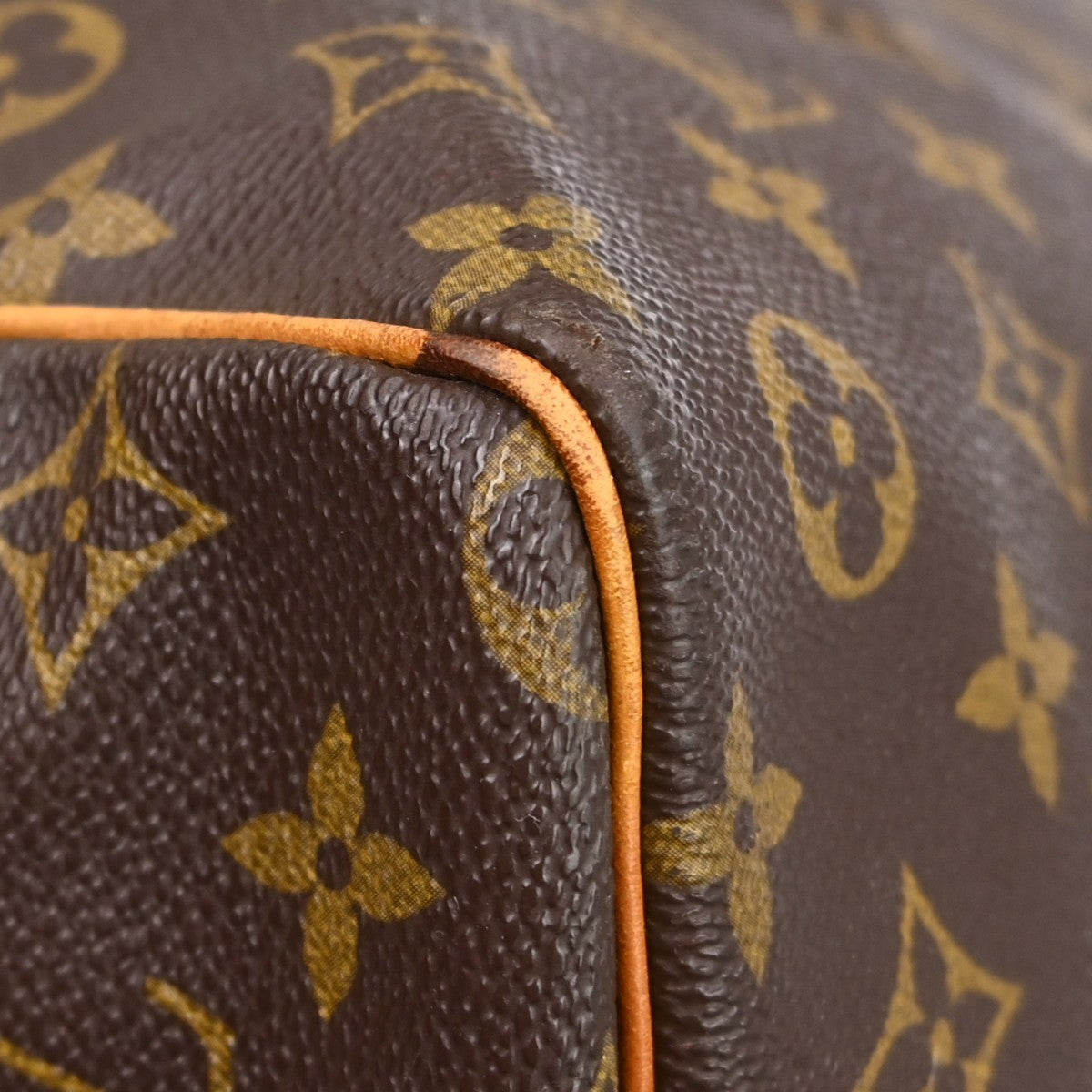 Louis Vuitton Keepall Bag Monogram Canvas Brown Canvas Travel Bag Bag (Pre-Owned)
