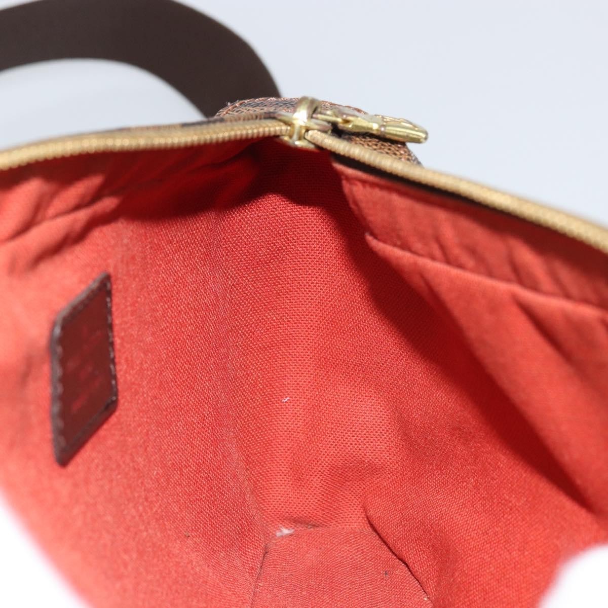 Louis Vuitton Geronimos Waist Bag Damier Brown Canvas Shoulder Bag Bag (Pre-Owned)