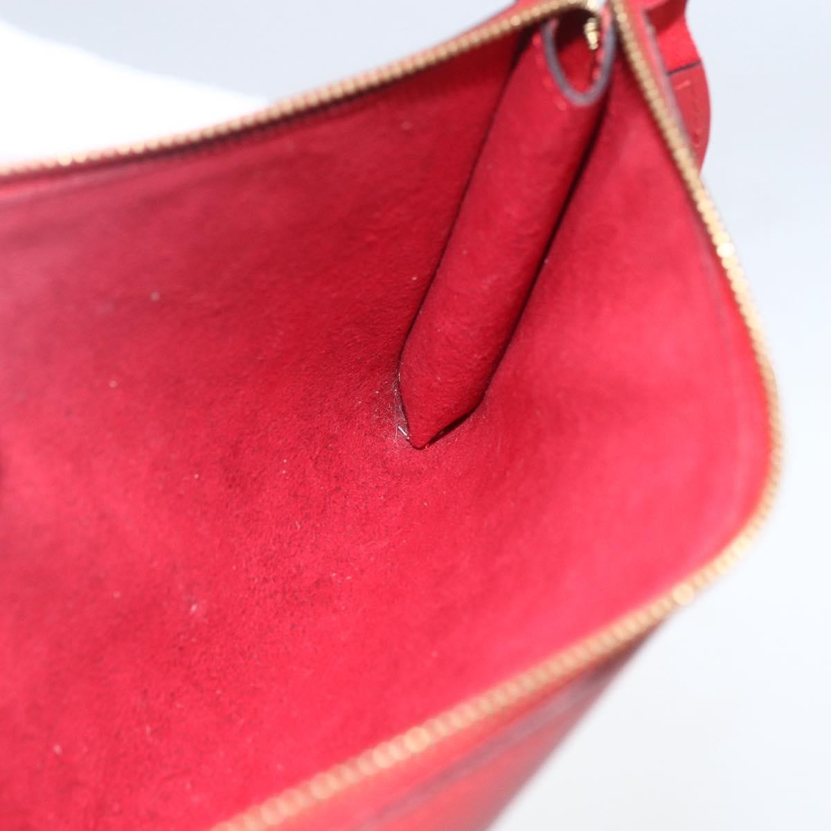 Louis Vuitton Pochette Accessoires Epi Leather Red Leather Clutche & Pouche Bag (Pre-Owned)