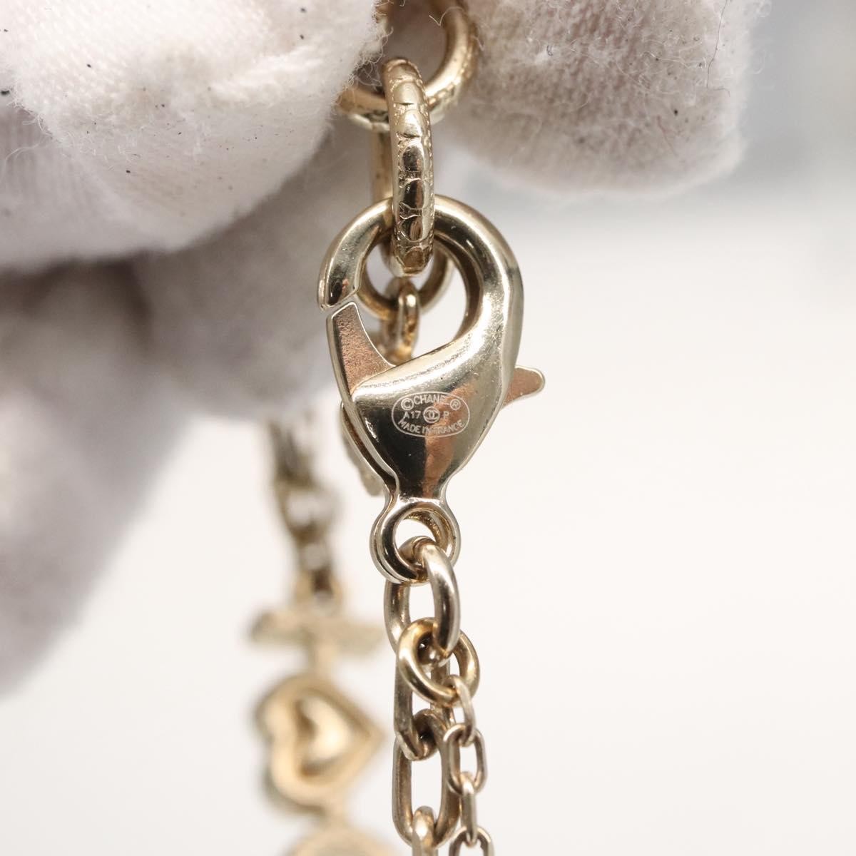 Chanel I Love Chanel Bracelet Metal With Resin Gold Metal Bracelet Jewelry (Pre-Owned)