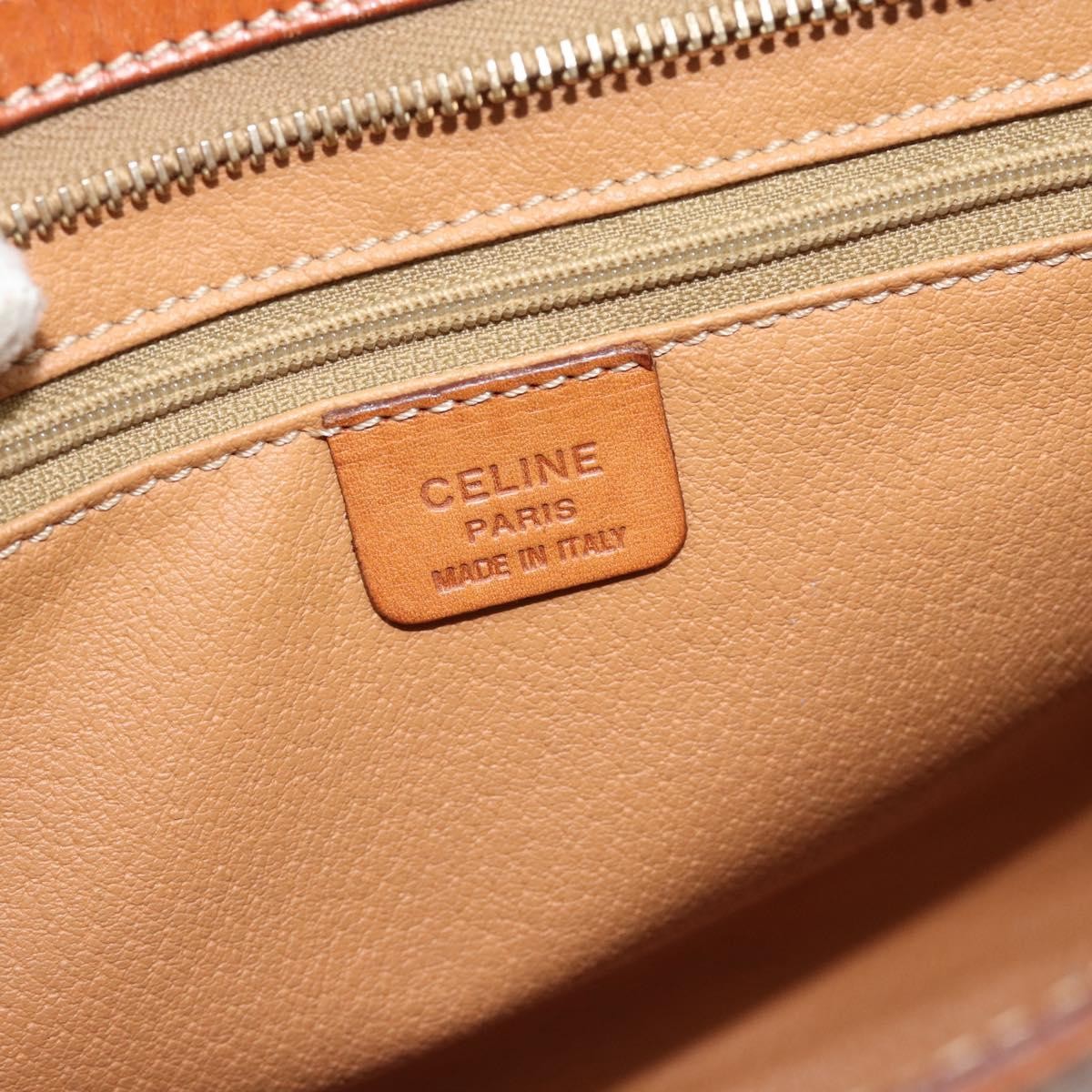 Celine Macadam Pochette Canvas Brown Canvas Clutche & Pouche Bag (Pre-Owned)