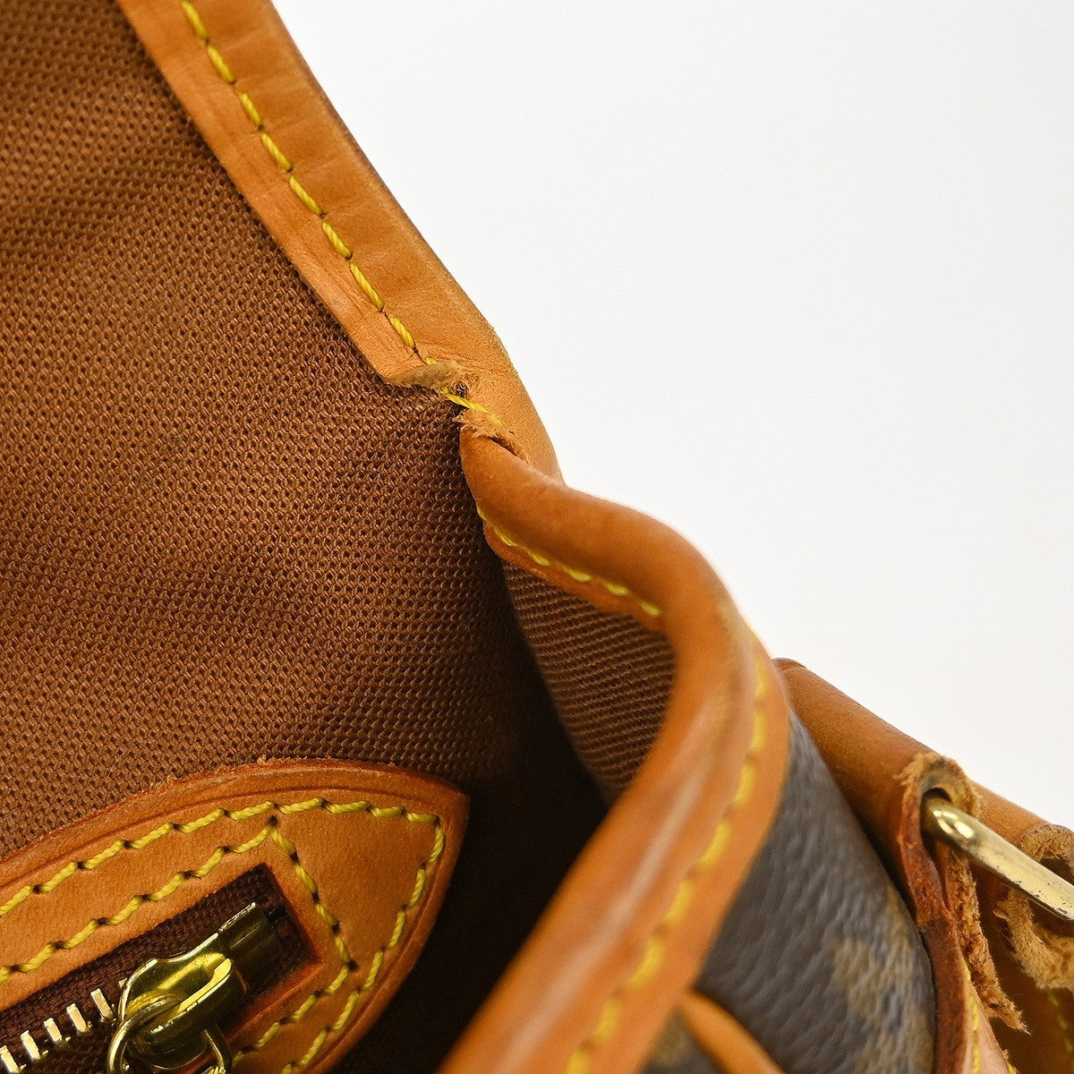 Louis Vuitton Sologne Handbag Monogram Canvas Brown Canvas Shoulder Bag Bag (Pre-Owned)