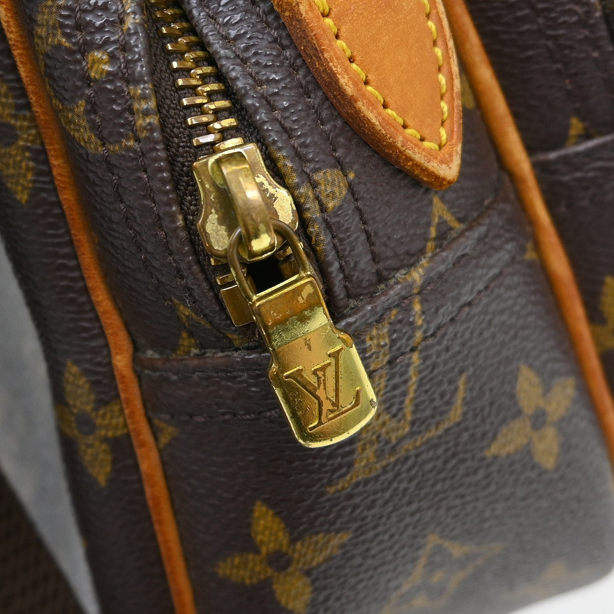 Louis Vuitton Reporter Bag Monogram Canvas Brown Canvas Shoulder Bag Bag (Pre-Owned)