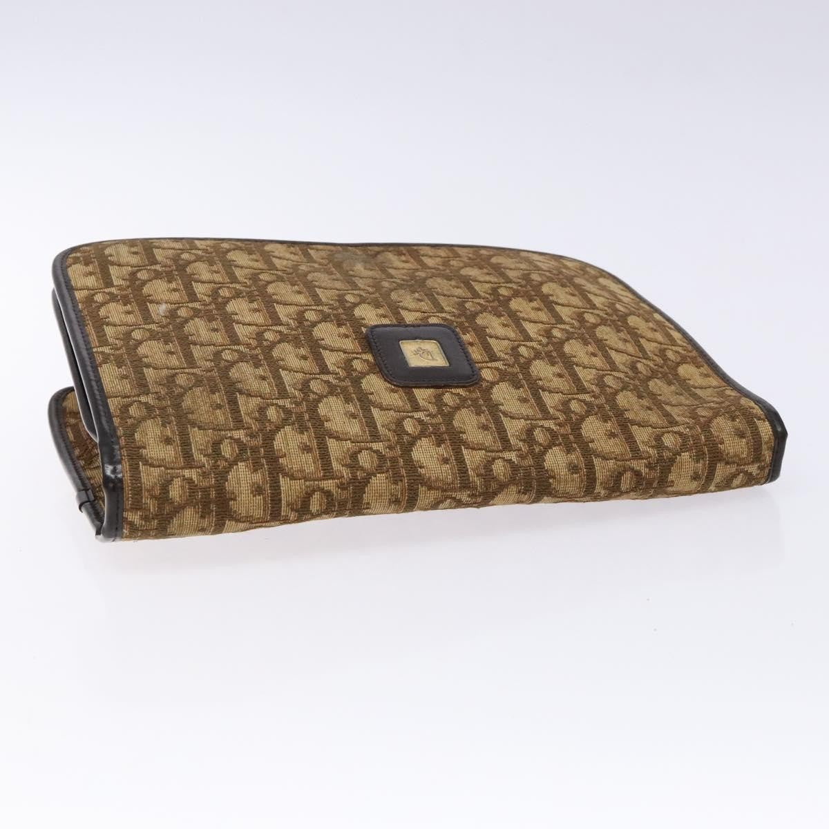 Christian Dior Vintage Trotter Pouch Diorissimo Canvas Brown Canvas Clutche & Pouche Bag (Pre-Owned)