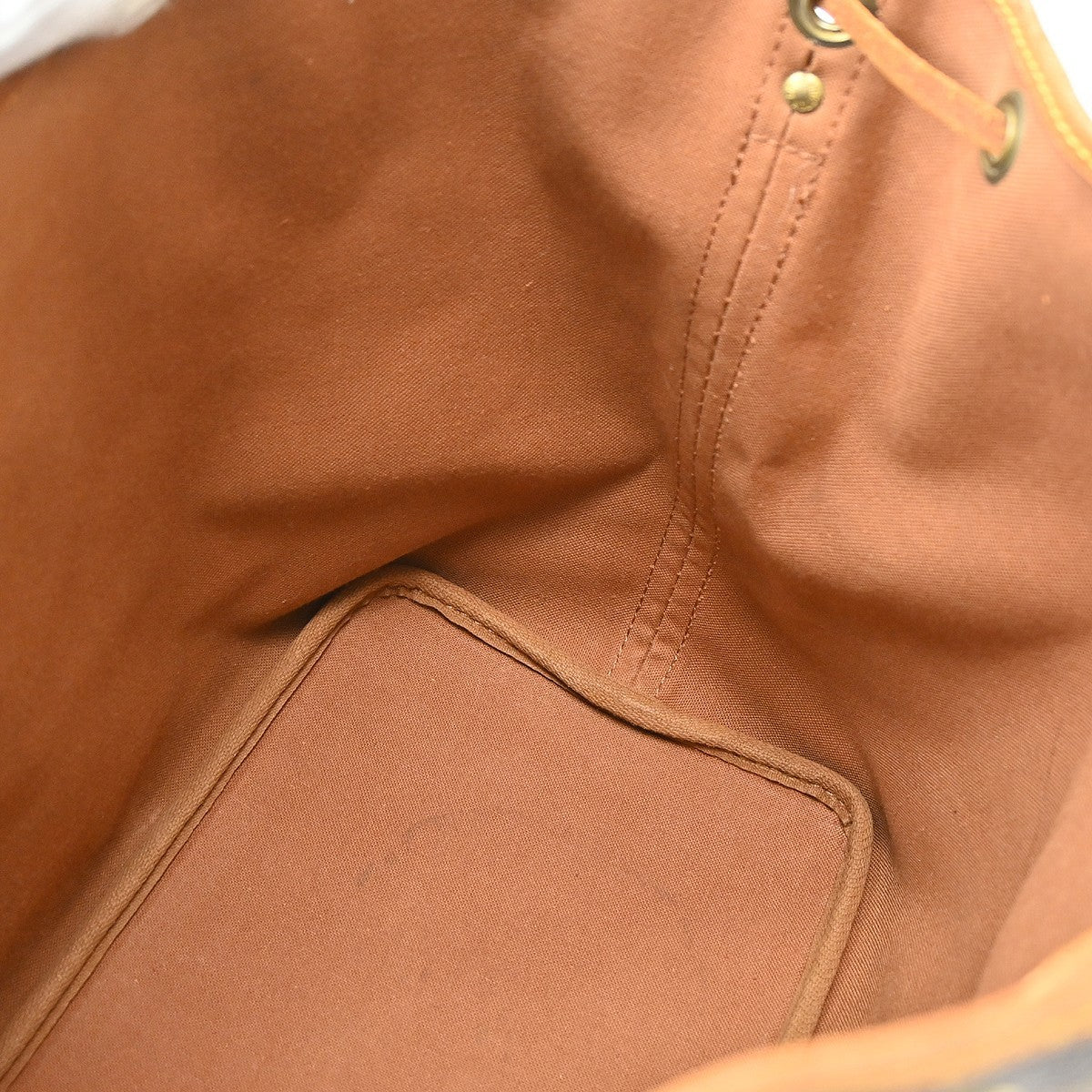 Louis Vuitton Petit Noe Handbag Monogram Canvas Brown Canvas Shoulder Bag Bag (Pre-Owned)