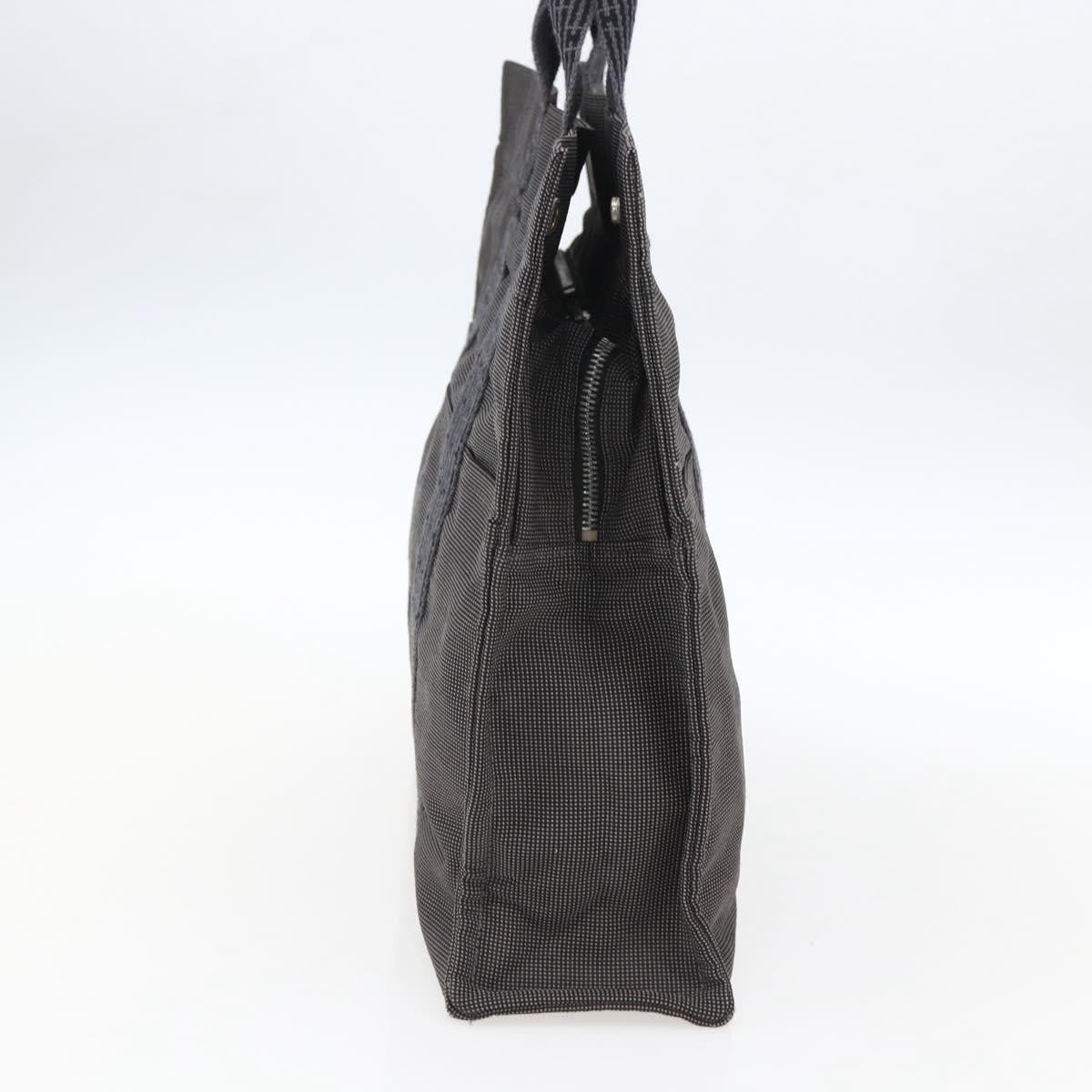 Hermes Fourre-Tout Herline Canvas Gray Canvas Tote Bag Bag (Pre-Owned)