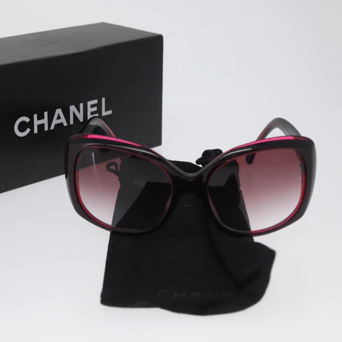 Chanel Logo Cc Sunglasses Plastic Red Plastic Sunglasse Accessory (Pre-Owned)