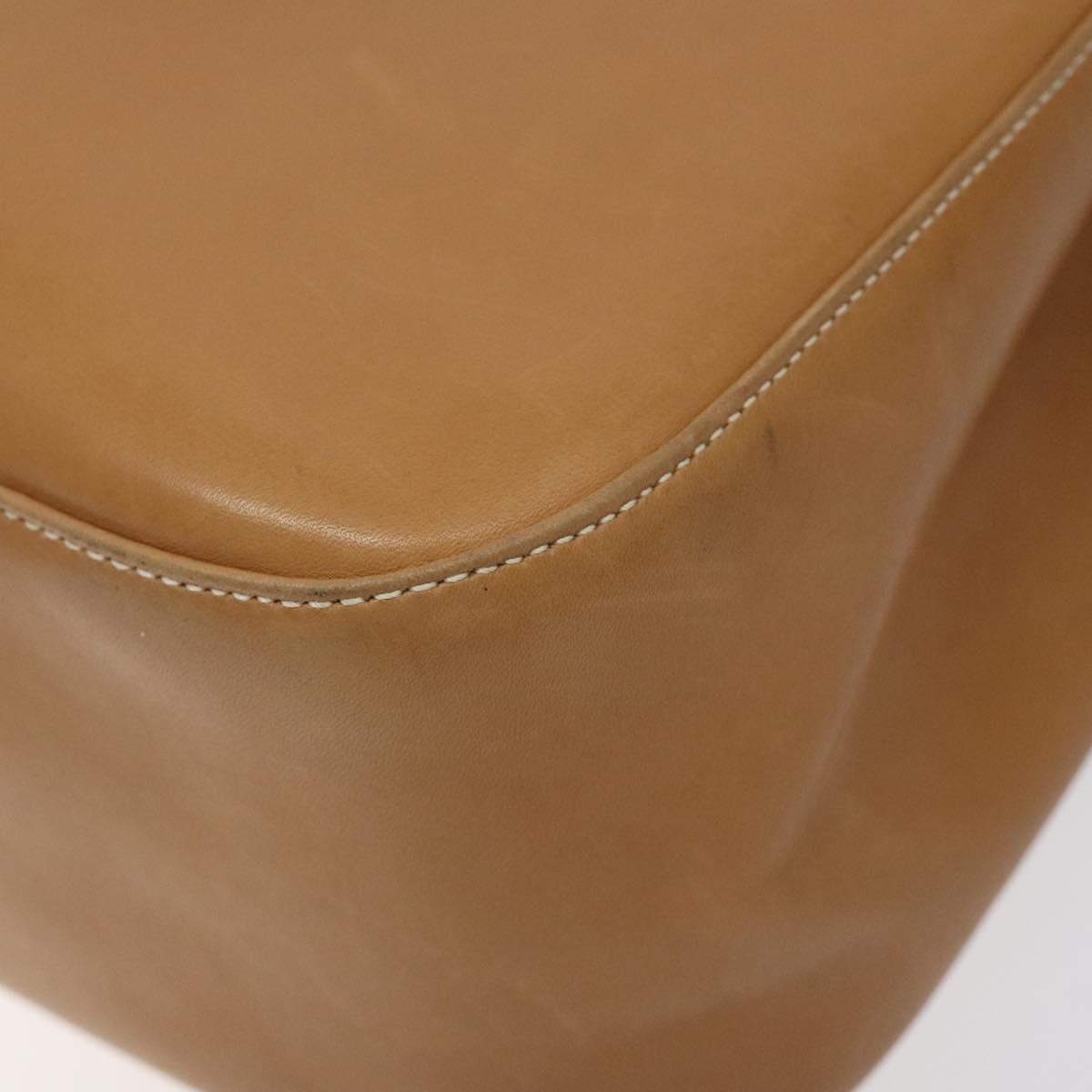 Salvatore Ferragamo Gancini Shoulder Bag Suede Brown Leather Shoulder Bag Bag (Pre-Owned)