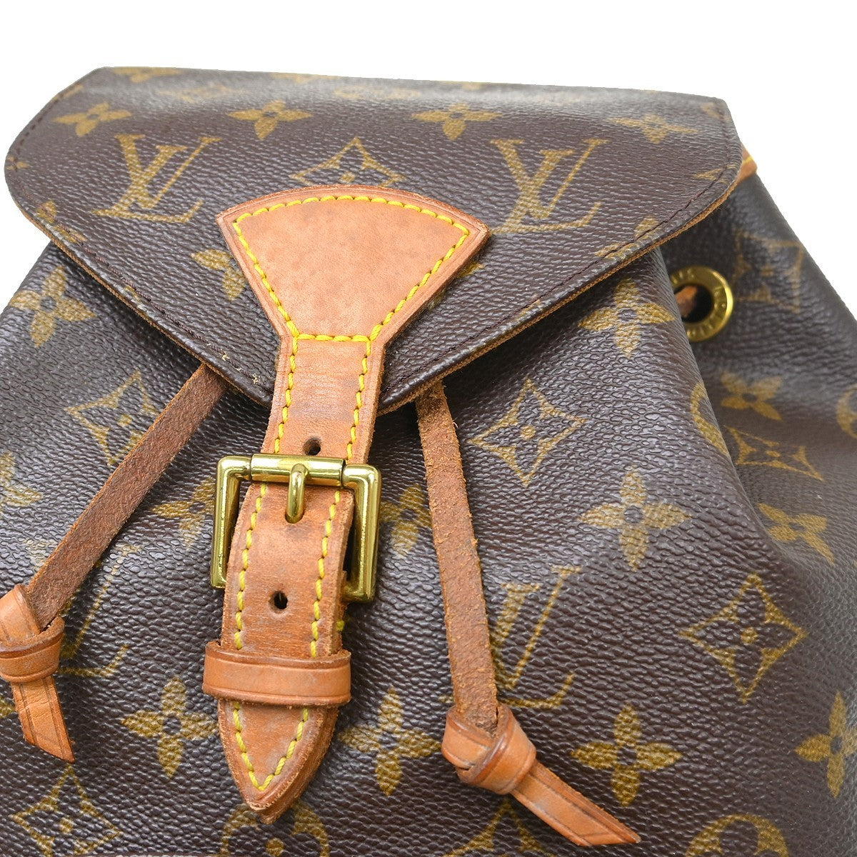 Louis Vuitton Vintage Montsouris Backpack Monogram Canvas Brown Canvas Backpack Bag (Pre-Owned)
