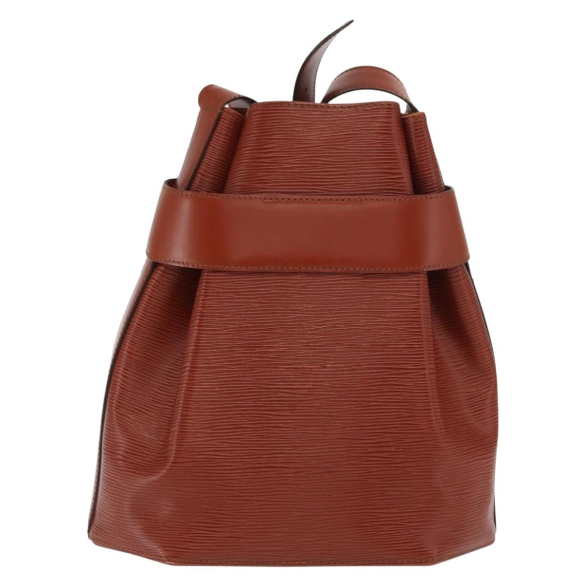 Louis Vuitton Vintage Sac D'epaule Handbag Epi Leather Brown Leather Shoulder Bag Bag (Pre-Owned)