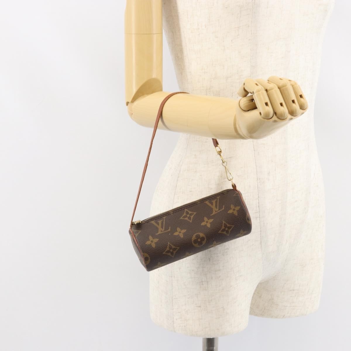 Louis Vuitton Papillon Pochette Monogram Canvas Brown Canvas Clutche & Pouche Bag (Pre-Owned)