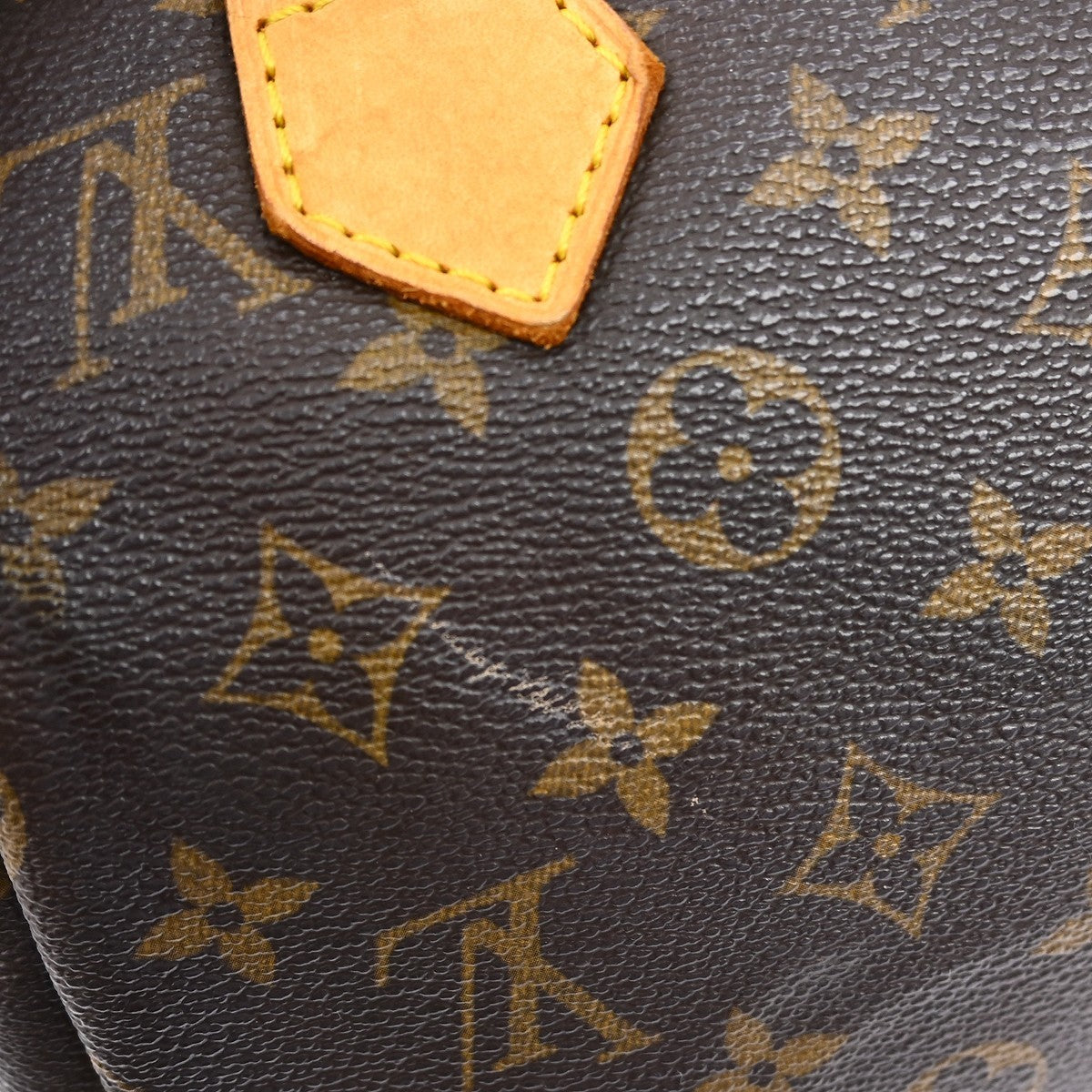 Louis Vuitton Speedy Handbag Monogram Canvas Brown Canvas Handbag (Pre-Owned)