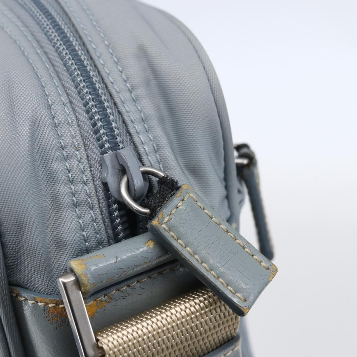 Prada Front Pocket Camera Bag Tessuto Blue Nylon Shoulder Bag Bag (Pre-Owned)